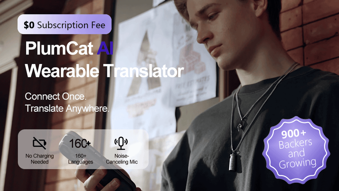 Inside the PlumCat AI: The 7.4g Wearable Translator Review