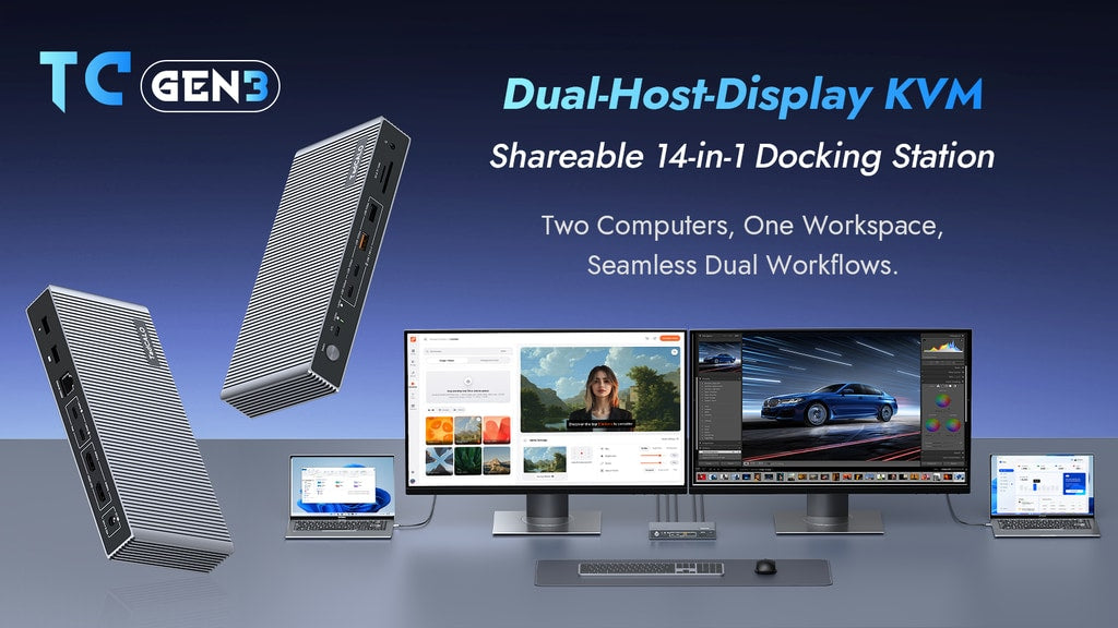Inside the TadCALO Gen3: A 14-in-1 Dual 4K KVM Dock Review
