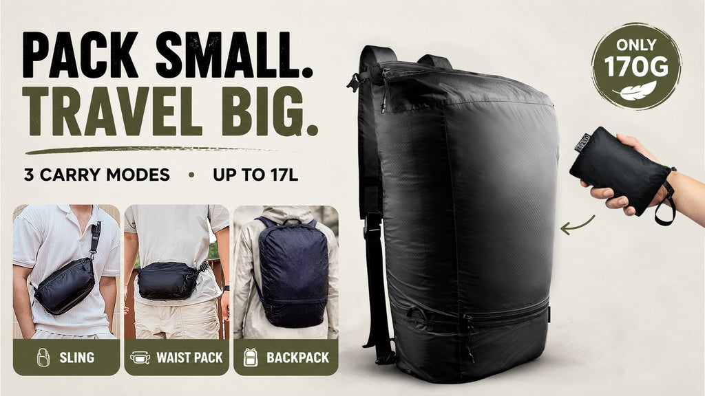 Inside the SUPERPACK 2.0: A 170g Pack for Three Carry Modes