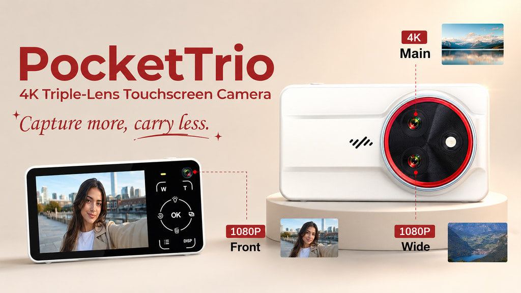 Inside the PocketTrio: A 4K Triple-Lens Camera for Vloggers