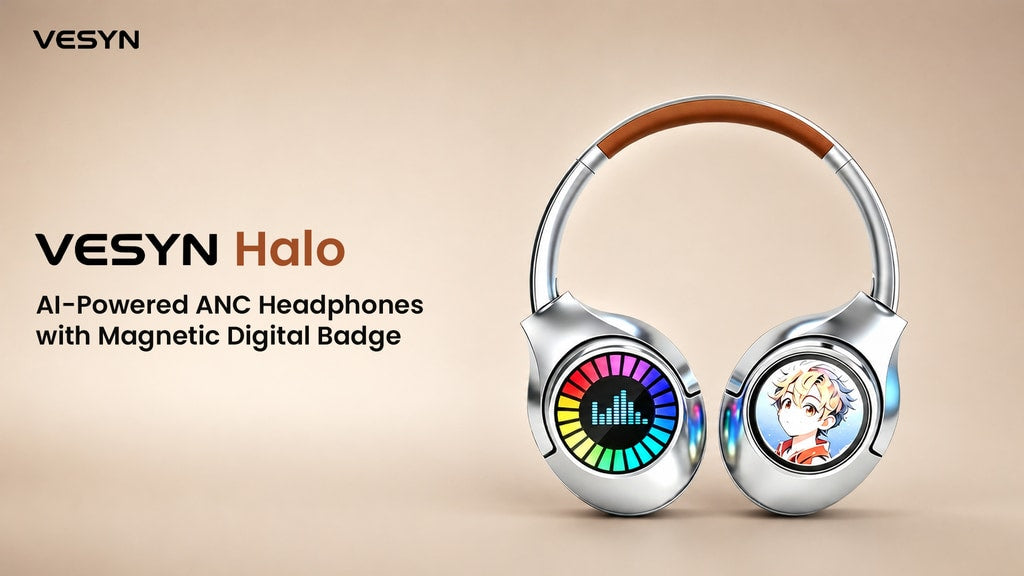 Inside the VESYN HALO: AI Headphones with a Wearable Display