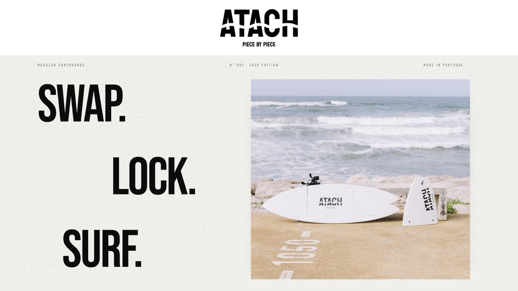 Inside the Atach: A Modular Surfboard that Fits in a Backpack