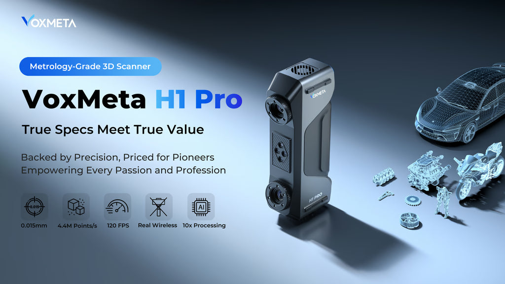 Inside the VoxMeta H1 Pro: Metrology-Grade 3D Scanning Goes Wireless