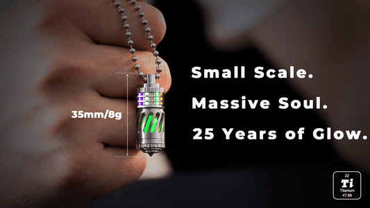 Inside the SpinTi: A Titanium Keychain That Glows for 25 Years