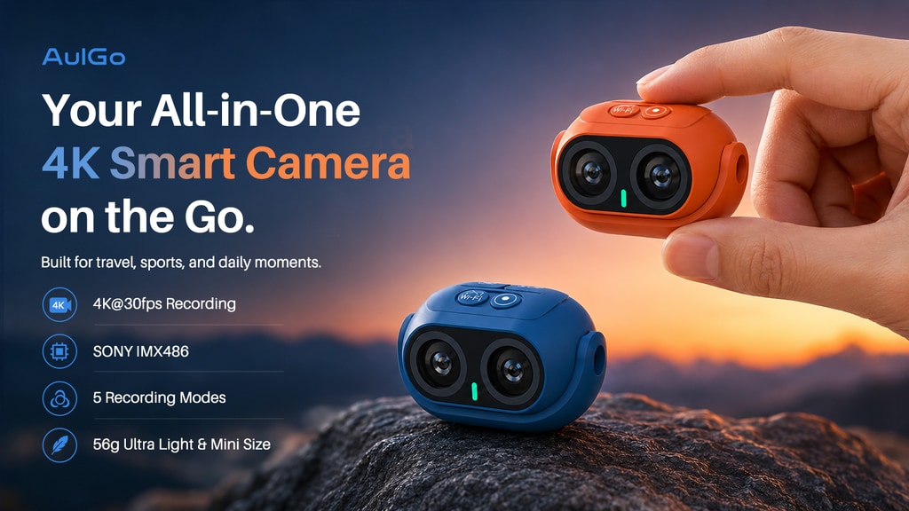 Inside the AulGo: A 53.6g 4K Pocket Camera for Creators