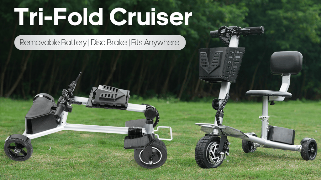 Inside the EB01 Tri-Fold Cruiser: The 47lb Three-Wheel E-Trike