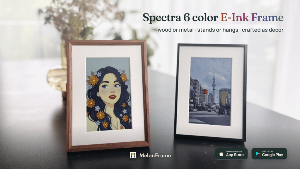 Inside the MelonFrame: A Color E Ink Frame That Acts Like Decor
