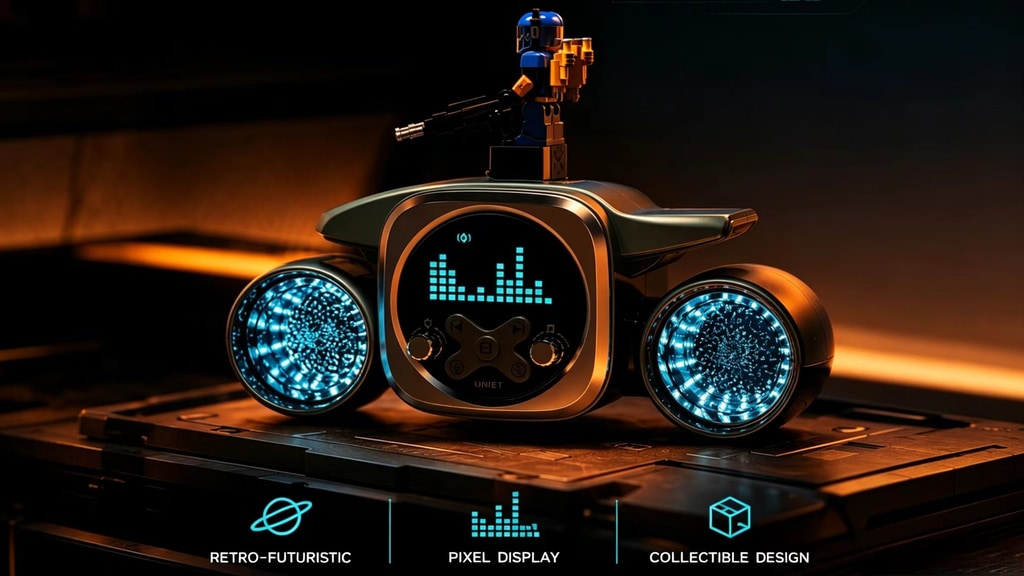Inside the UKNIGHT: A Sci-Fi Pixel Speaker for Your Desk