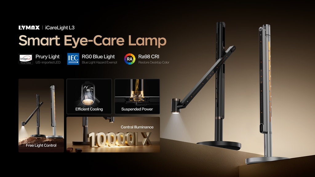 Inside the LYMAX L3 Pro: A Five-Axis Full-Spectrum Desk Lamp