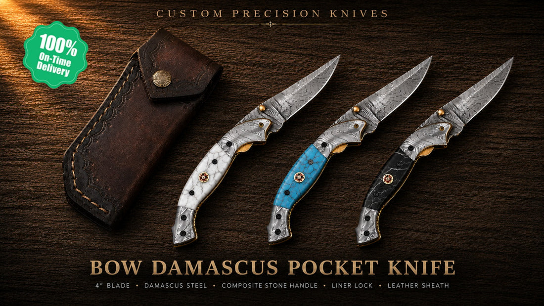 Inside the Bow No. 03: A Hand-Forged Damascus Steel EDC Knife