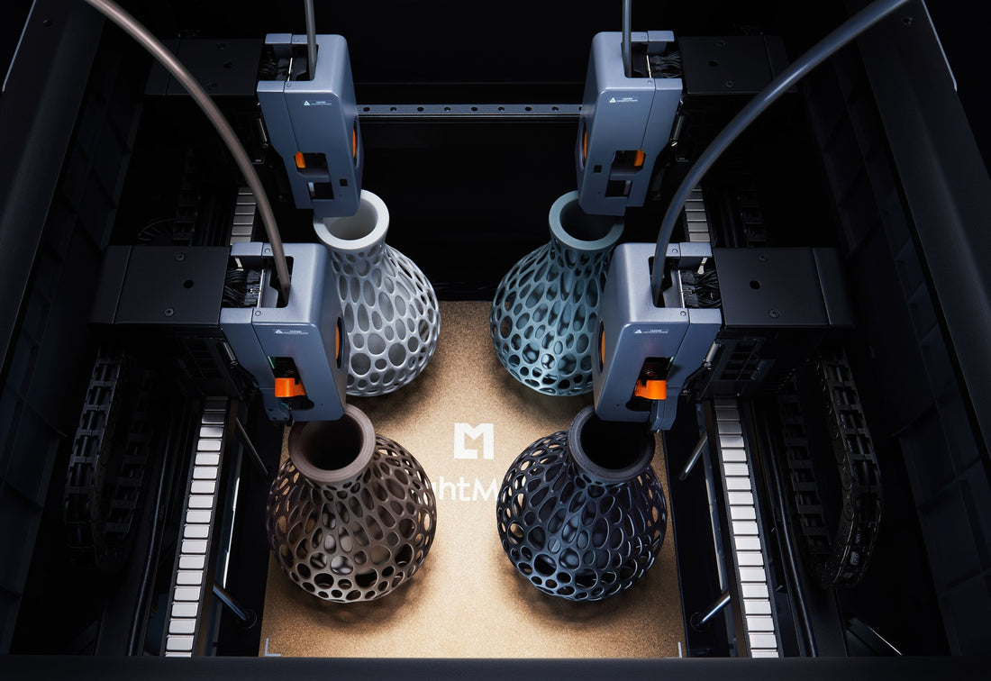 LightMake L4 — Four-head color 3D printer official campaign imagery