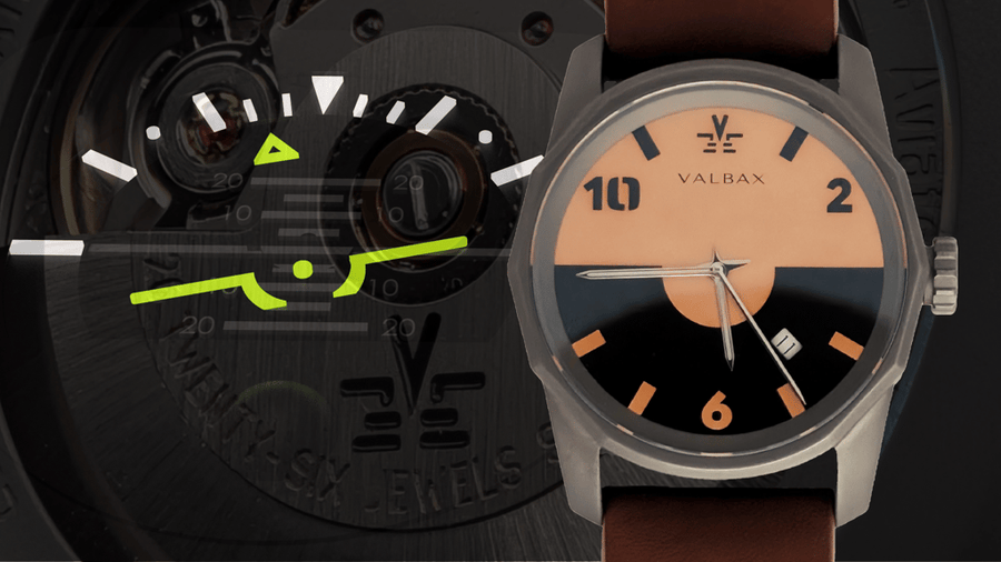 VALBAX V-flight Aviator 43mm Titanium Swiss Automatic Watch